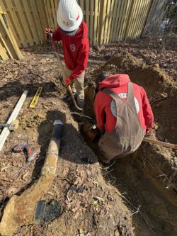 Sewer line replacement process step four